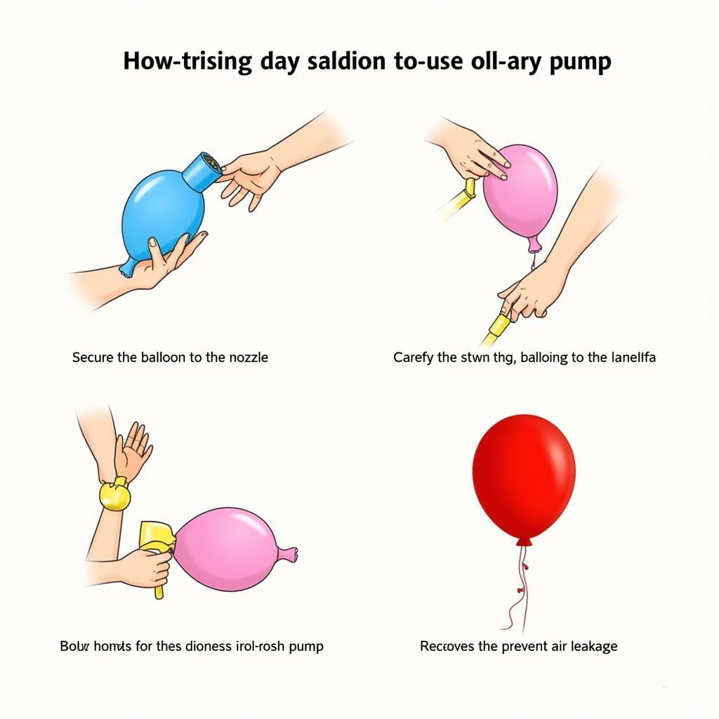 Steps on how to use a manual balloon pump