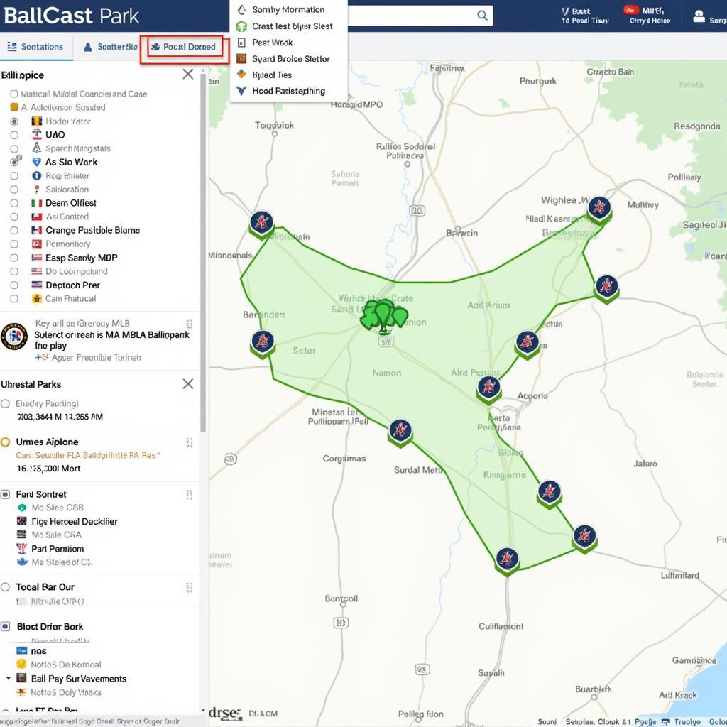 Using an Interactive MLB Ballparks Map