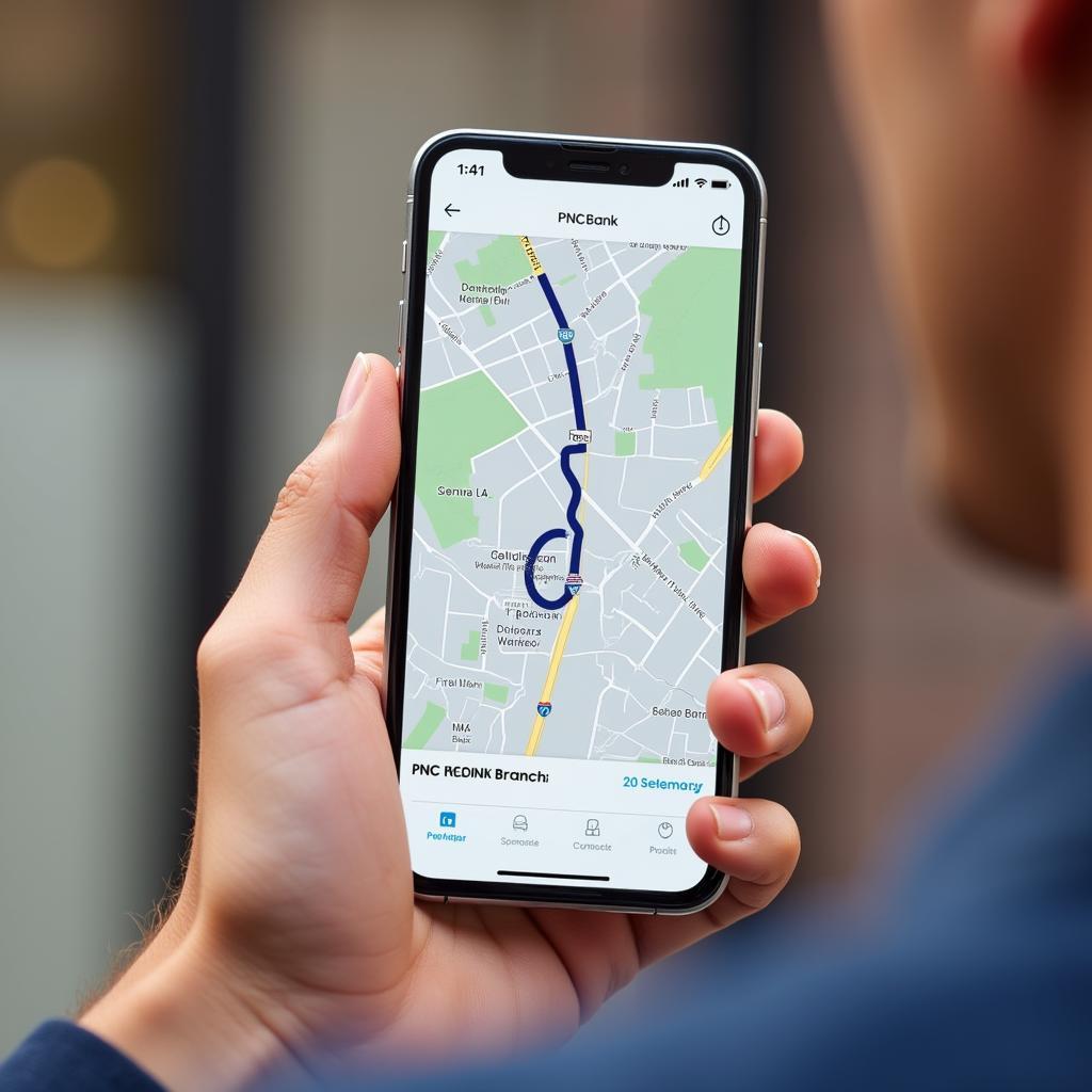 Using PNC Mobile App to Locate a Branch