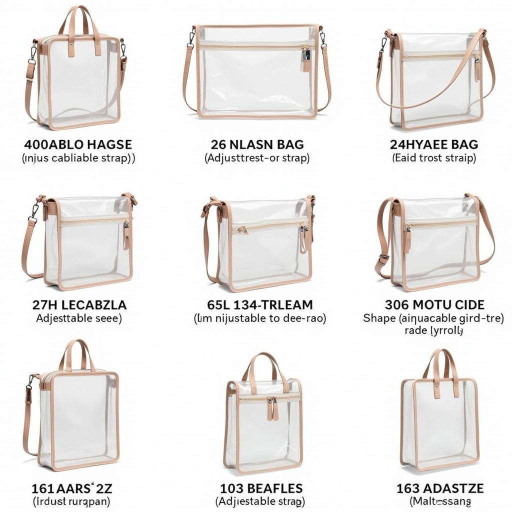 Different Styles of Clear Mochila Bags for Sale