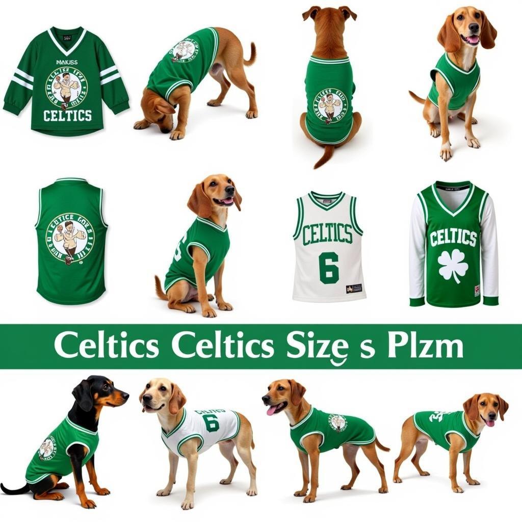 Array of Celtics Dog Shirts