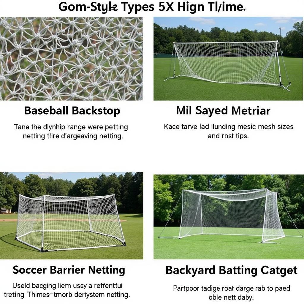 Different Types of Game Netting for Various Sports