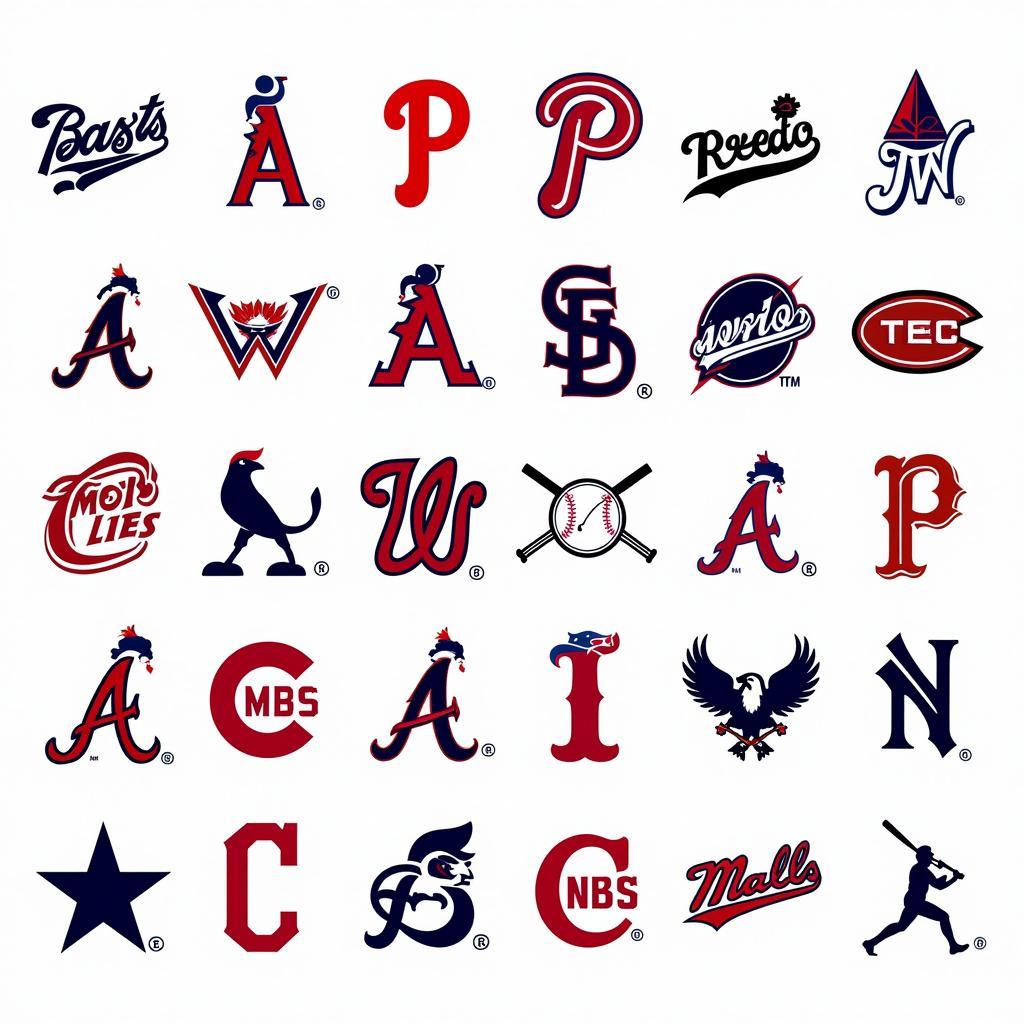 Various Printable MLB Team Logos