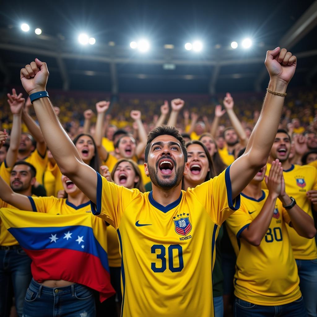 Venezuelan Fans in 2023 Jersey