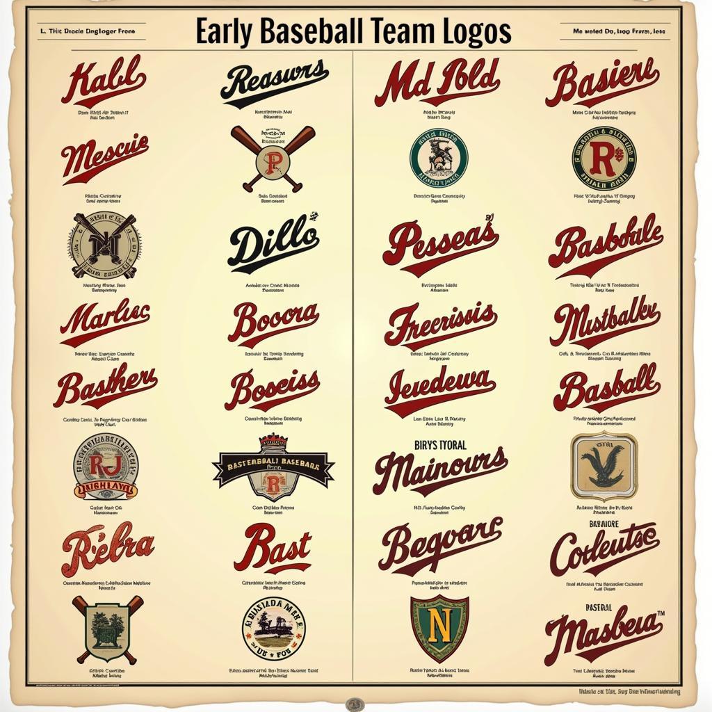 Vintage Baseball Logo Collection