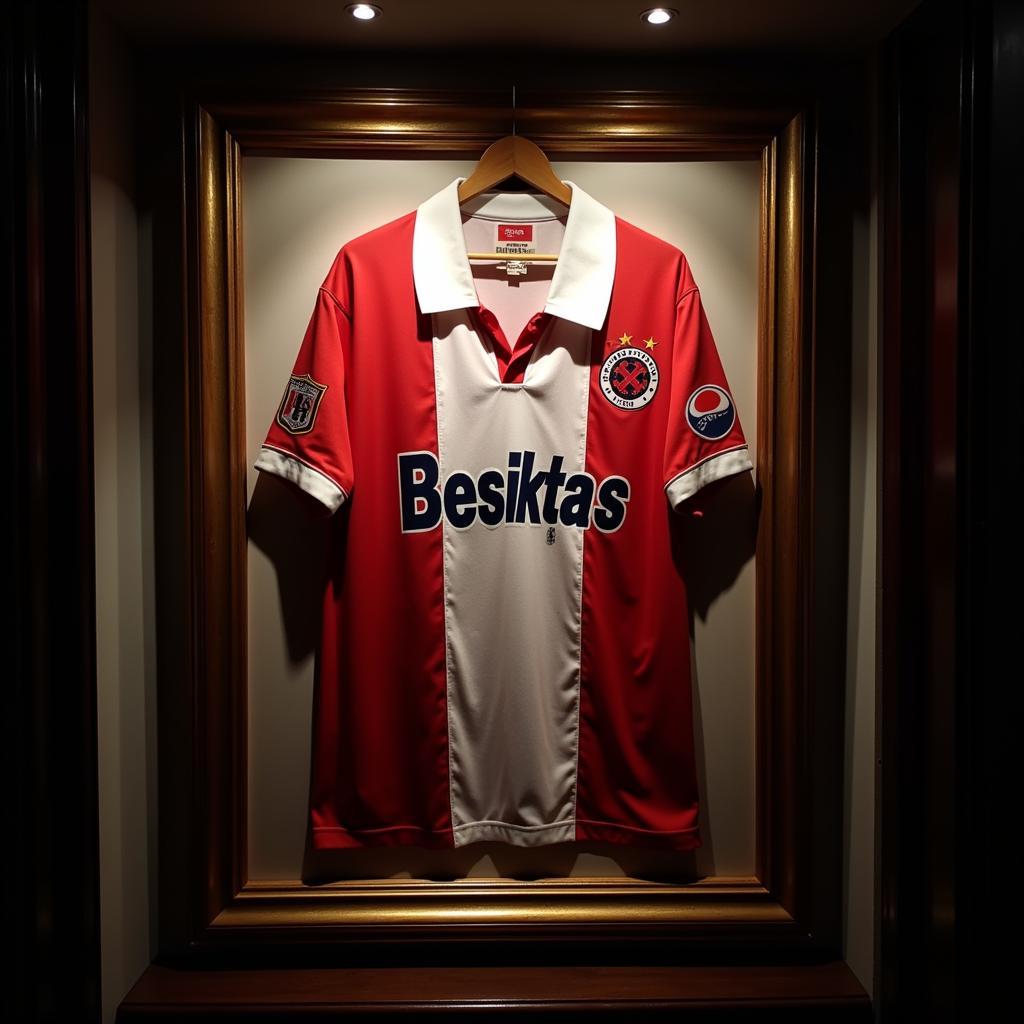 Vintage Besiktas Jersey Displayed Proudly