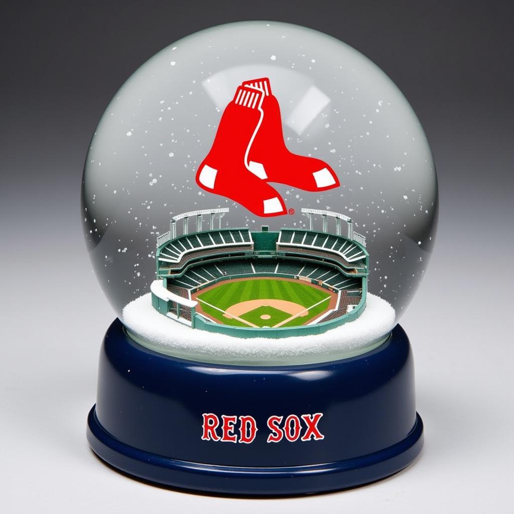 A vintage Boston Red Sox snow globe from the 1980s.