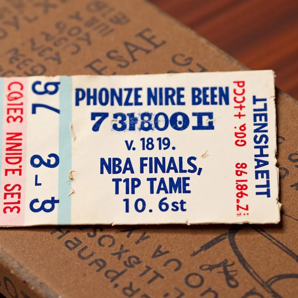 Vintage Philadelphia 76ers Ticket Stub