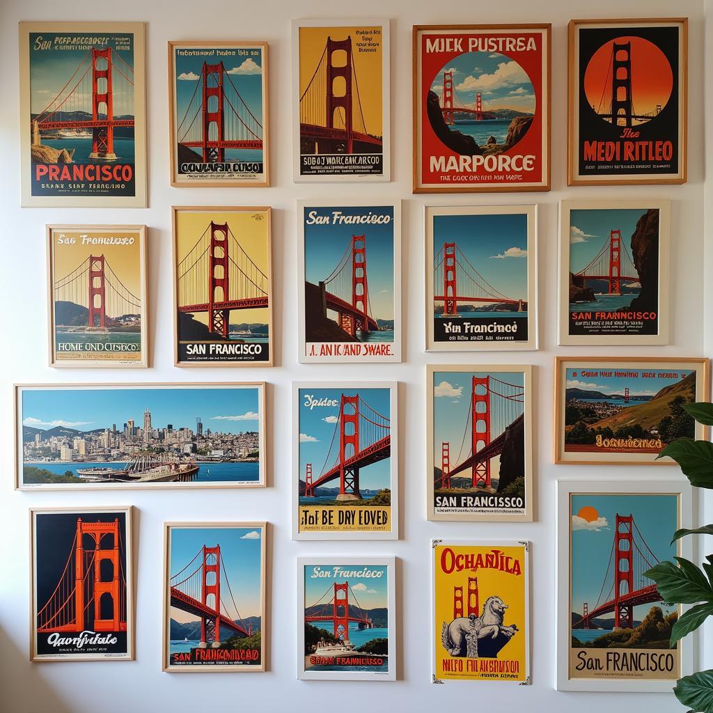 Vintage San Francisco Poster Wall Decor