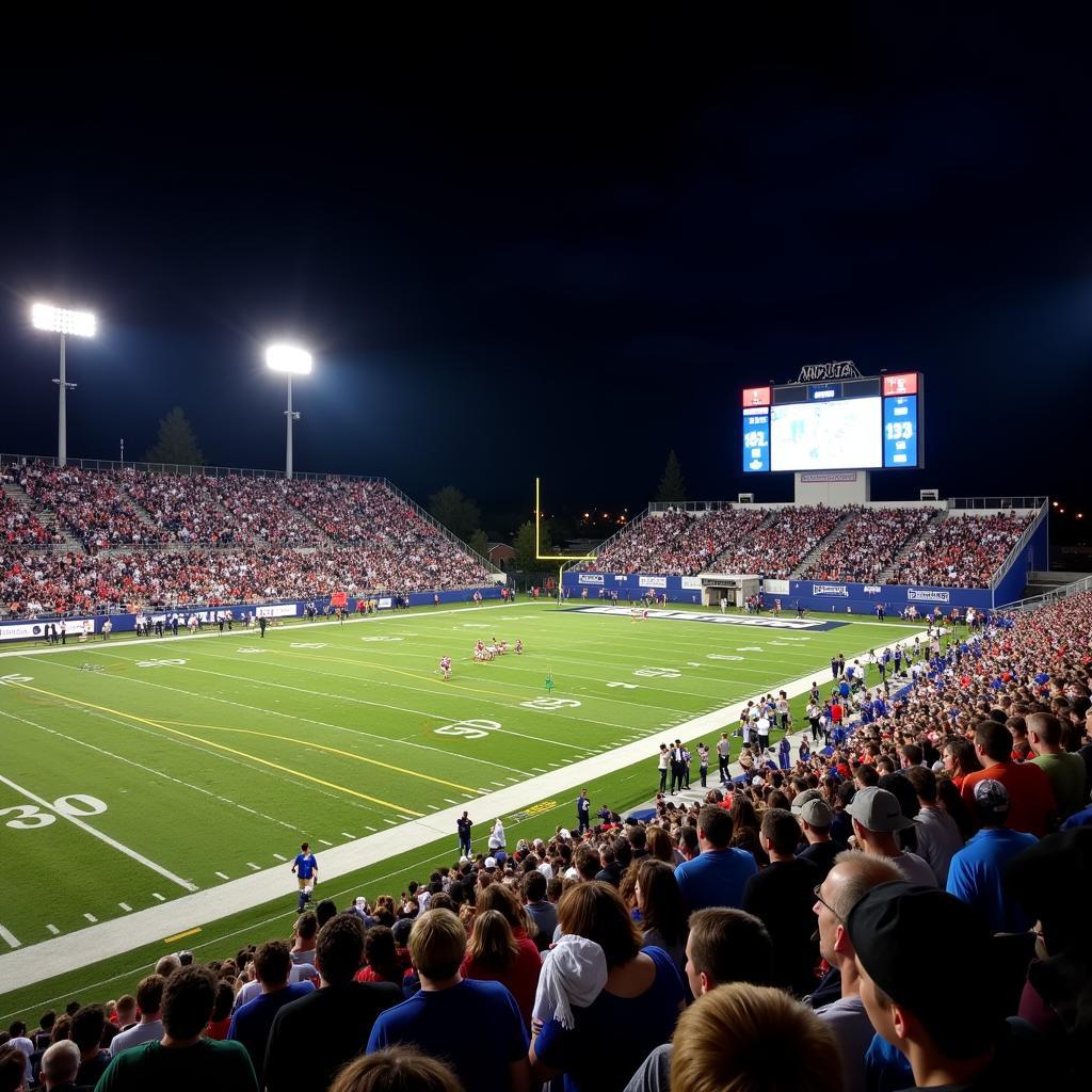 Vista Murrieta Football Stadium at Night