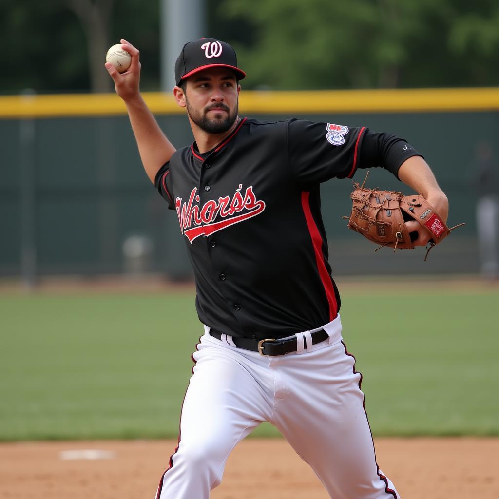 WAC Baseball Pitcher in Action