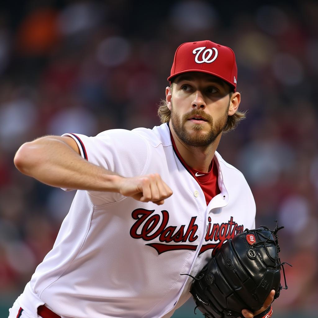 Washington Nationals Pitcher in Action