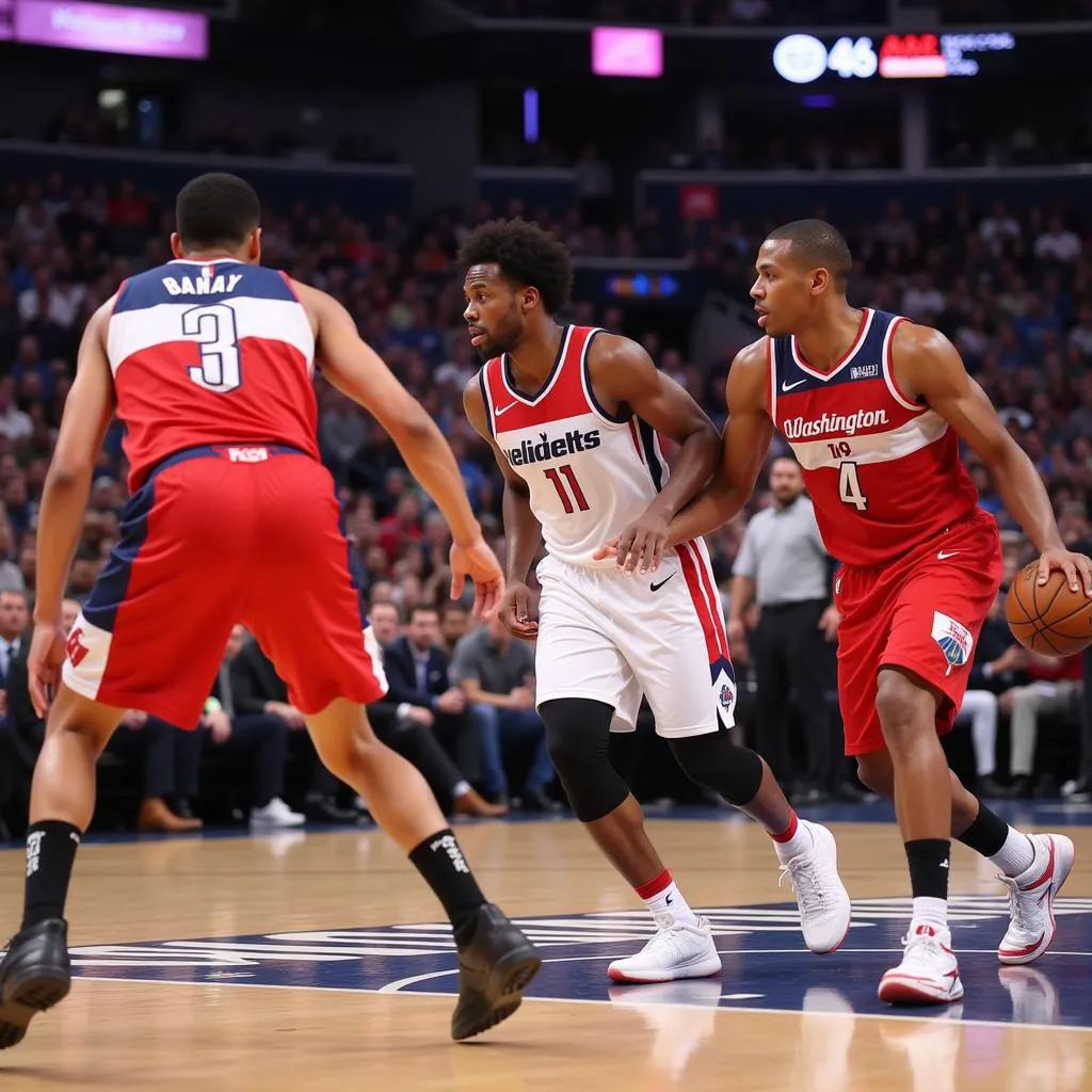 Washington Wizards Basketball Game Action Shot