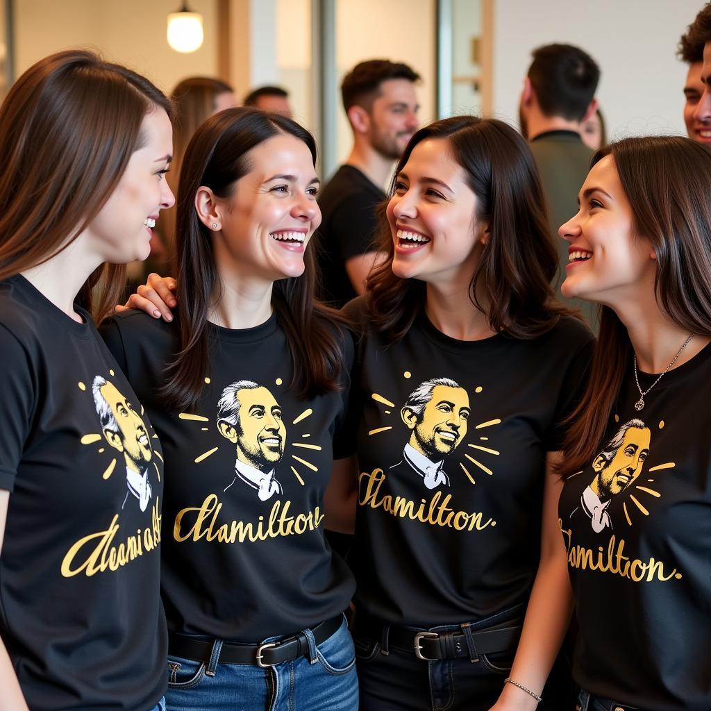 People Wearing Alexander Hamilton Merchandise