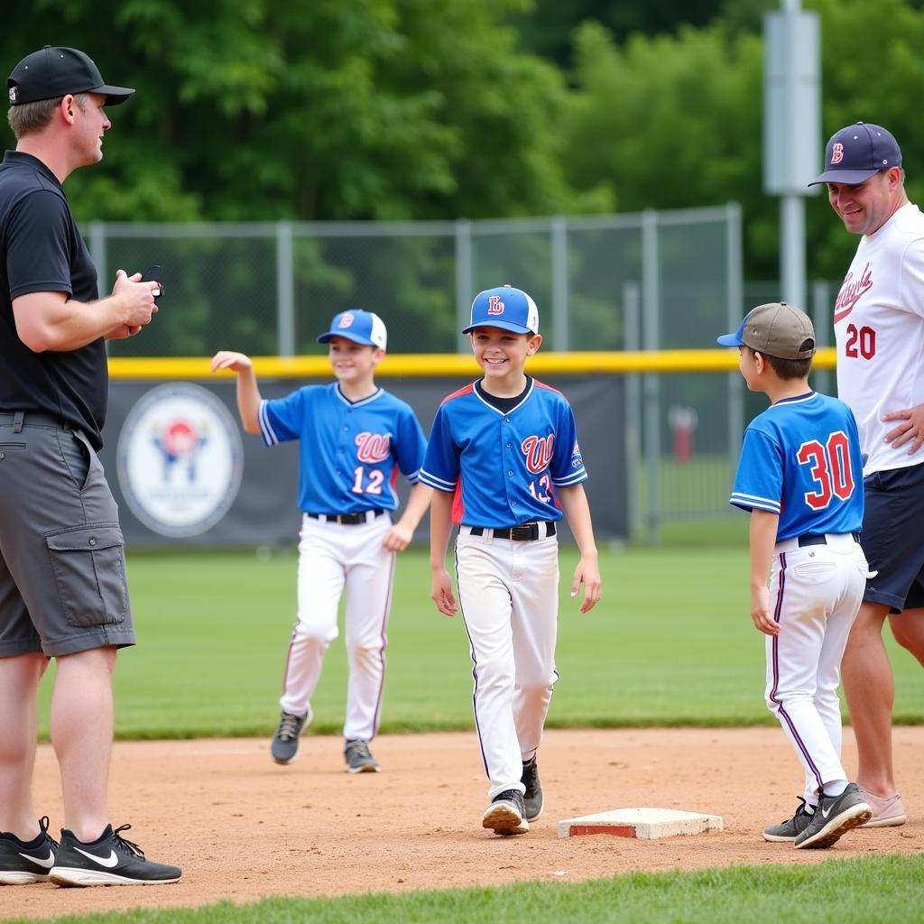 West Morris Baseball Rookie League Game