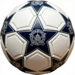 Close-up view of a Western Star soccer ball