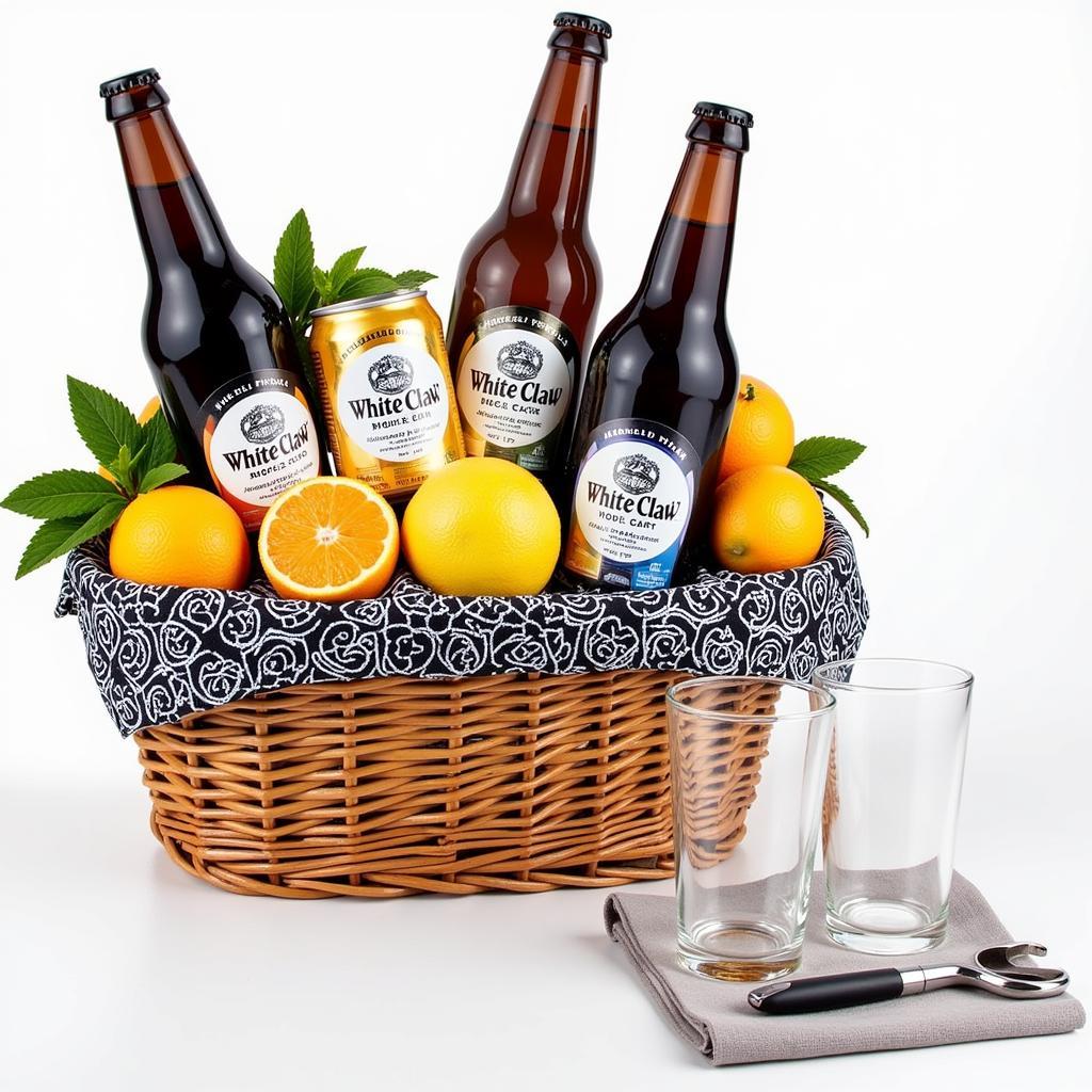 Presentation Ideas for a Stunning White Claw Gift Basket