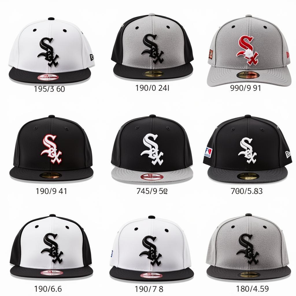 White Sox A-frame hat throughout history