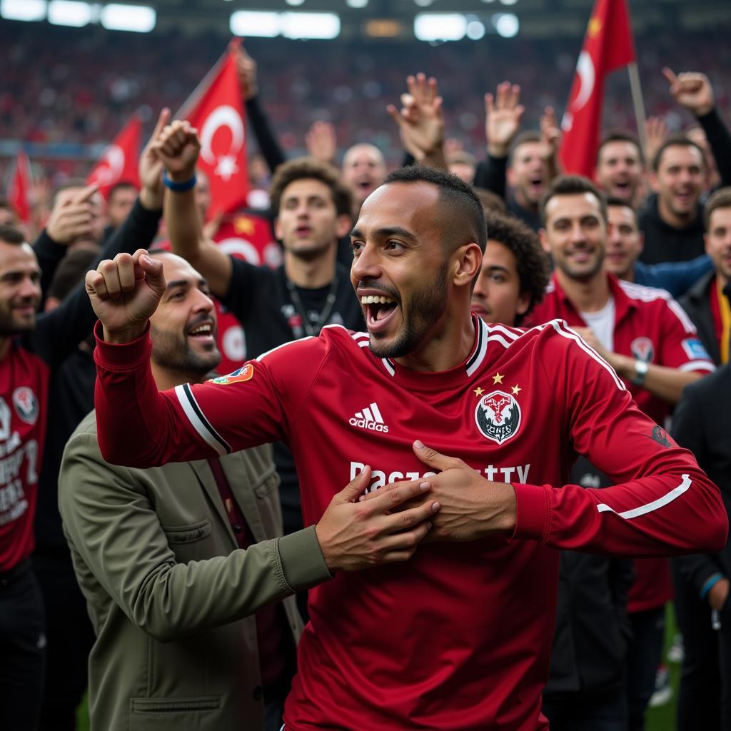 Wilbert Rodriguez Connecting with Beşiktaş Fans