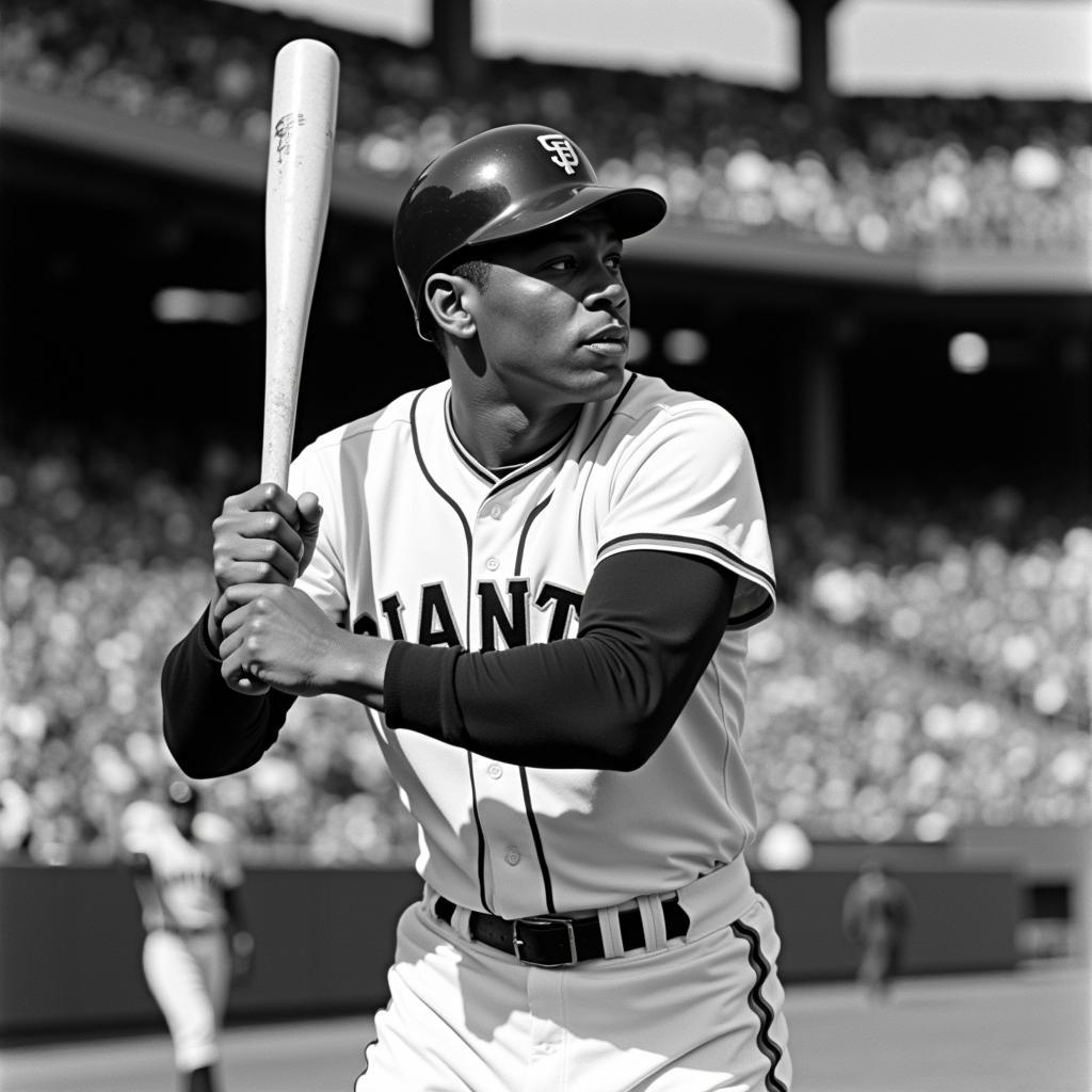 Willie Mays in his San Francisco Giants uniform in 1967