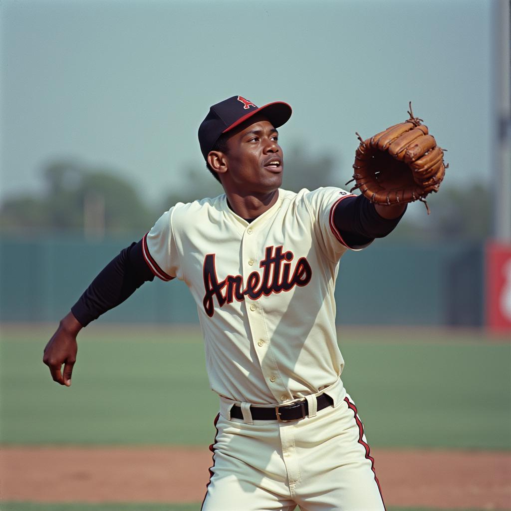 Willie Mays Making a Catch