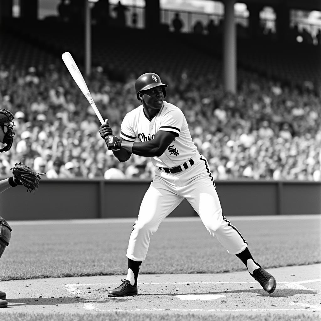 Willie Wilson Batting for the Chicago White Sox