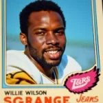 1978 Topps Willie Wilson Rookie Card