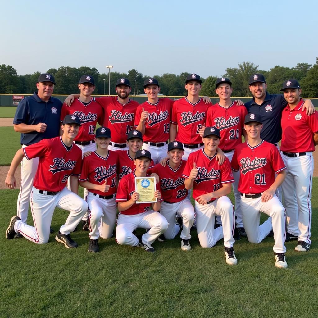 Wilson Central Baseball Celebrates Championship Win