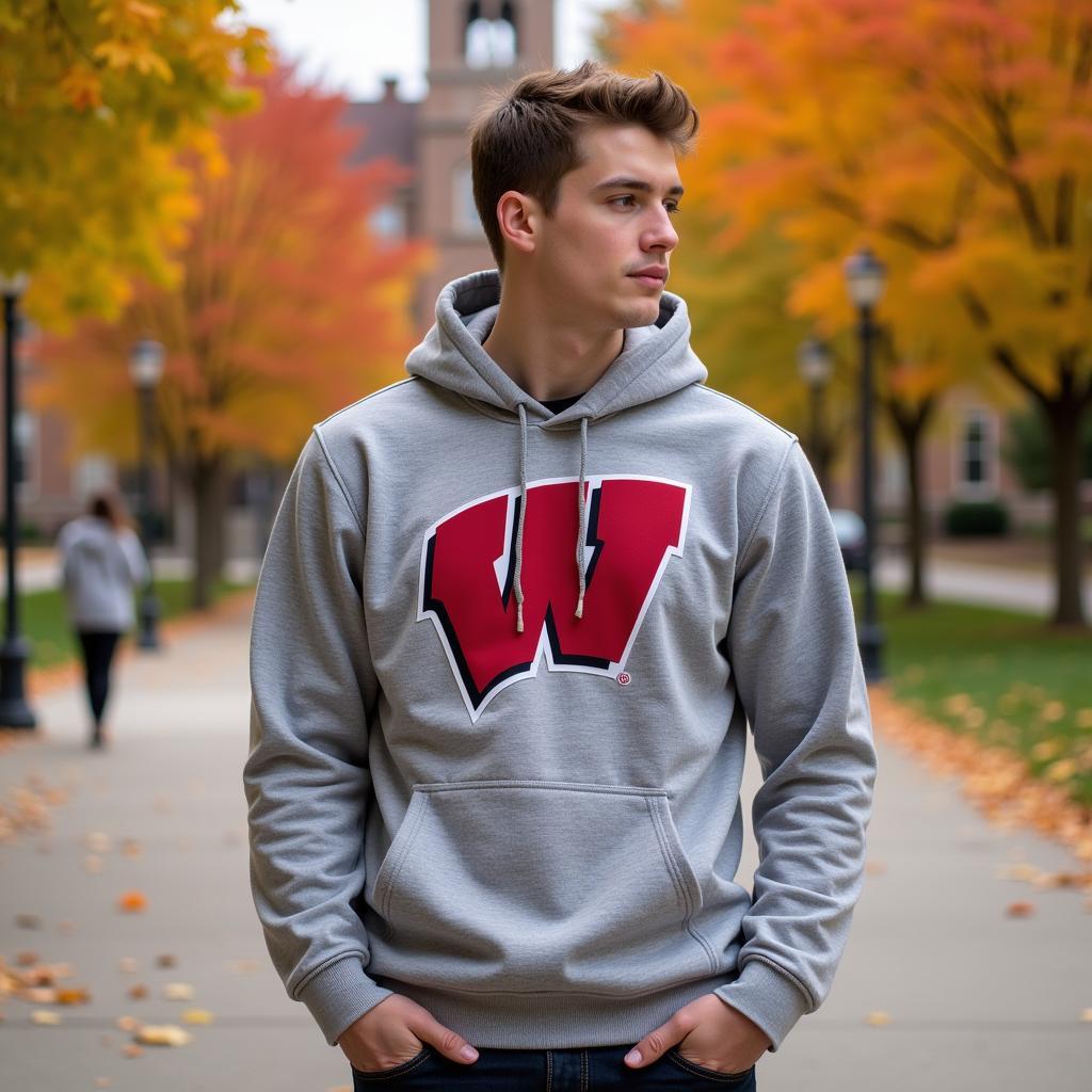 Wisconsin Badgers Hockey Hoodie