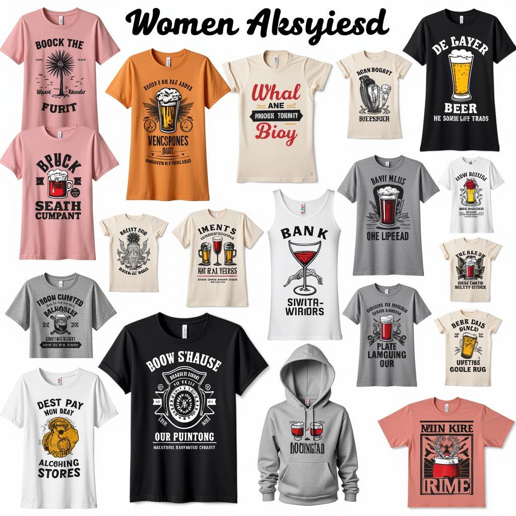 Design Ideas for Women's Alcohol Shirts