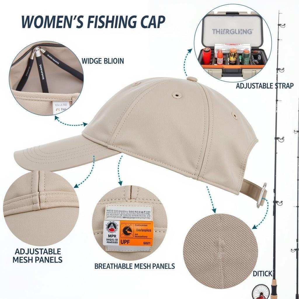 Essential features of women's fishing caps