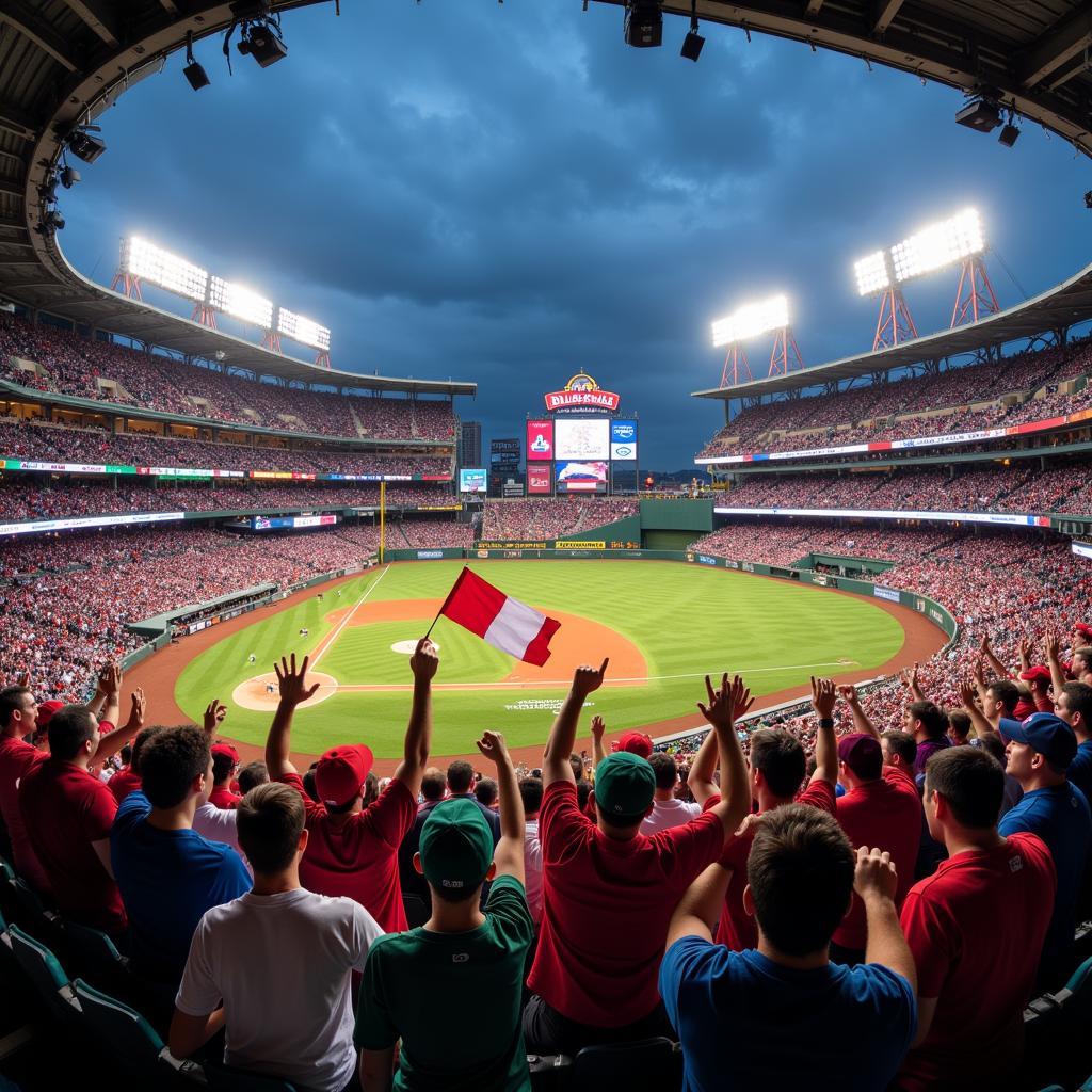 Fans Celebrate During World Baseball Classic