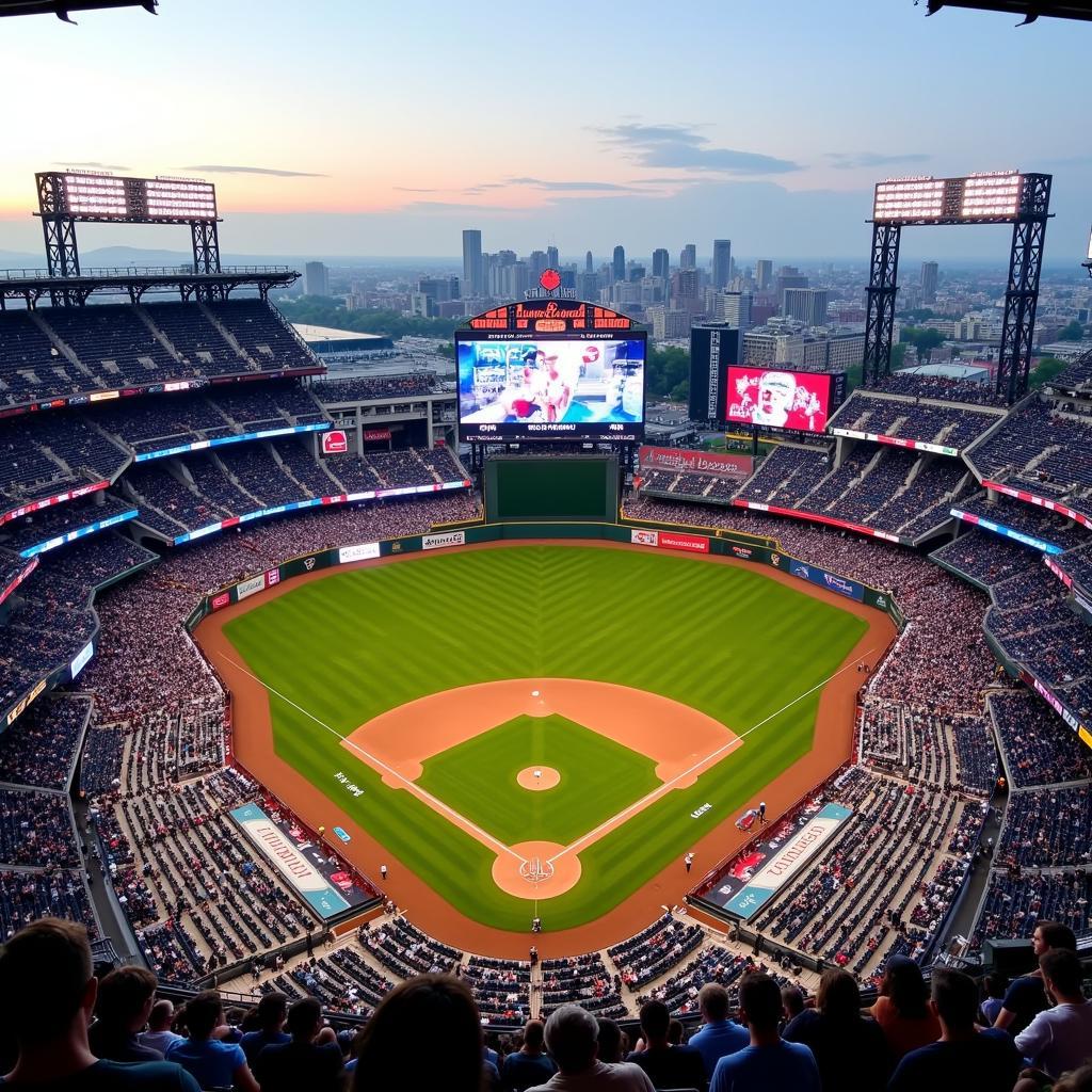 An Aerial View of Yankee Stadium