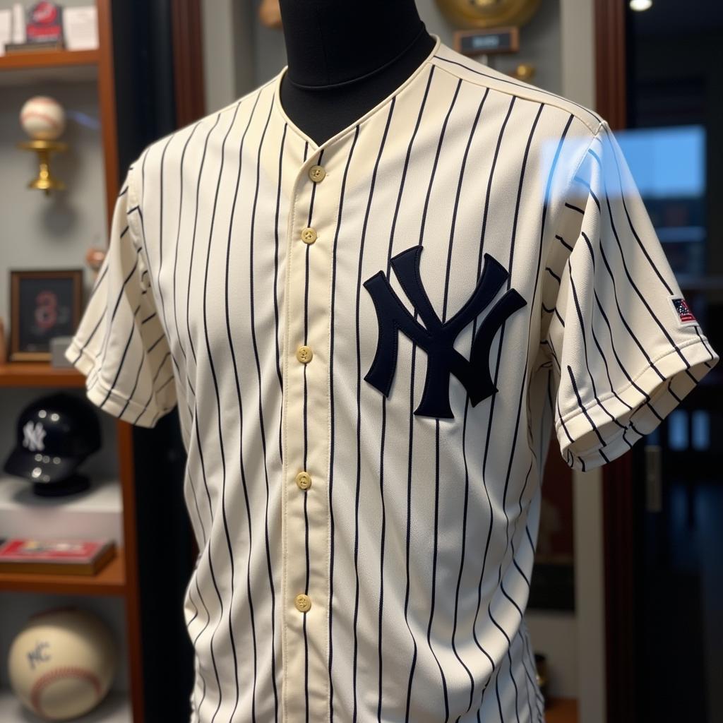 Autographed Yankee Jersey Display