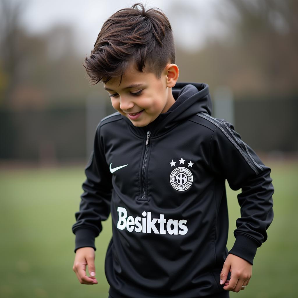 Young Besiktas academy player training