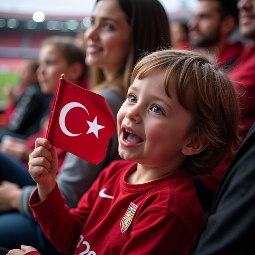 Young Beşiktaş Fan Rockies Flag