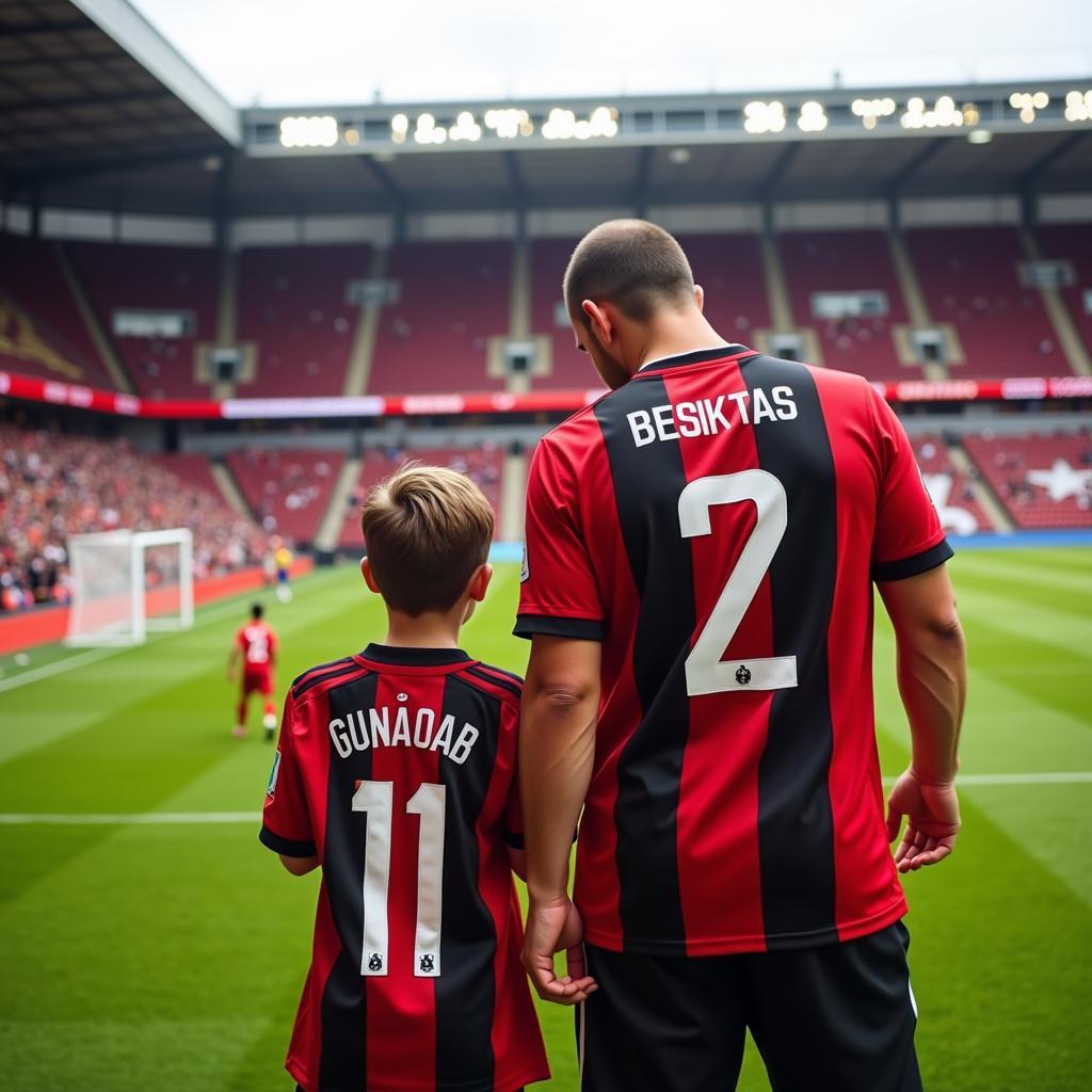 Young Beşiktaş Fan with Father