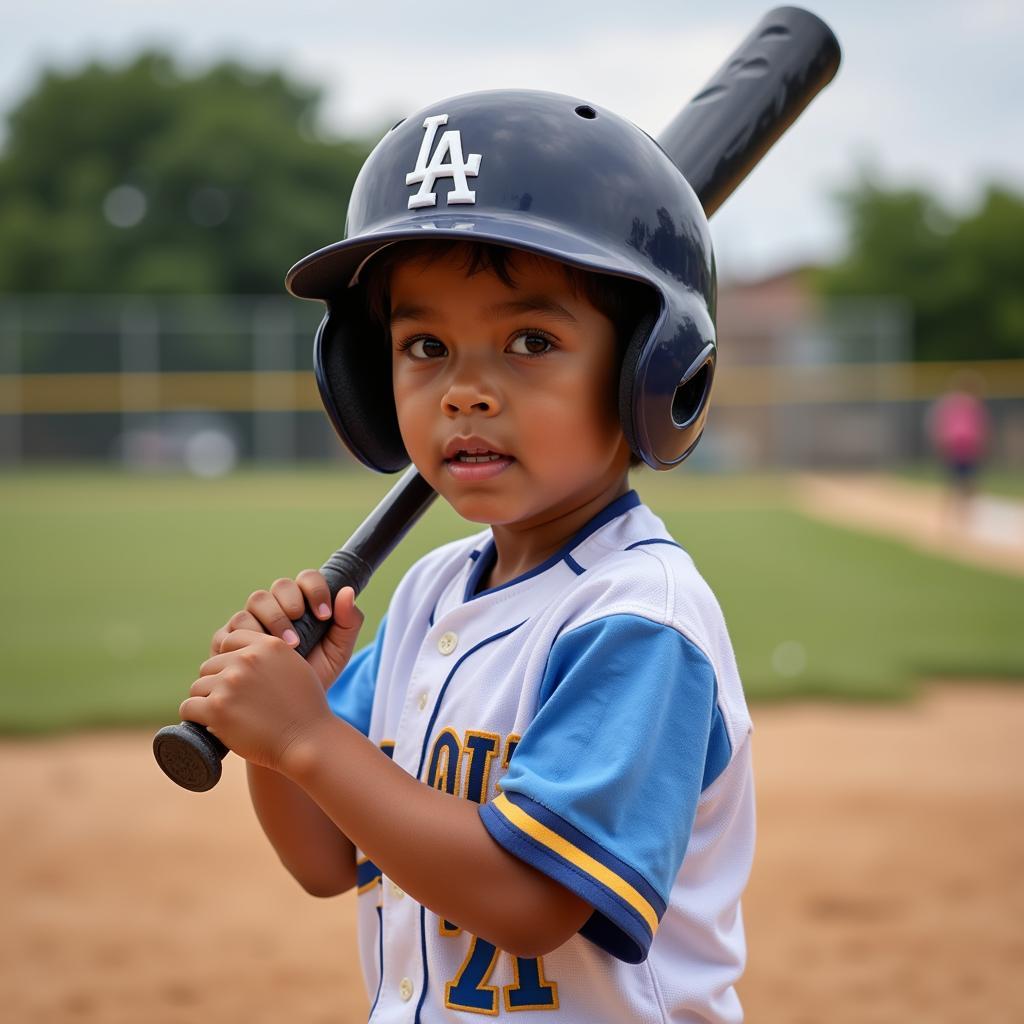 Young Canadian Baseball Player