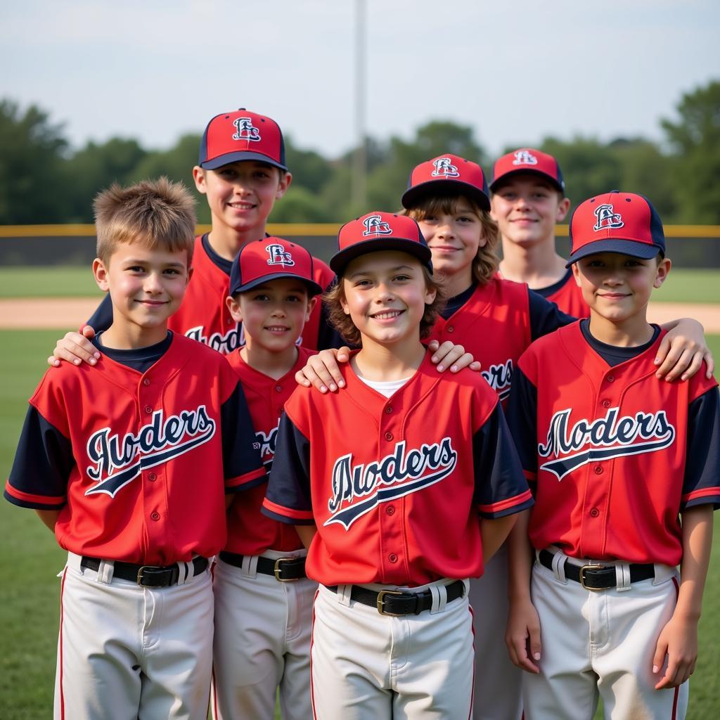 Youth Baseball Team Photo