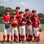 Youth Baseball Team Photo