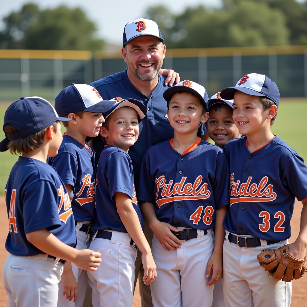 Youth baseball team in Siegel