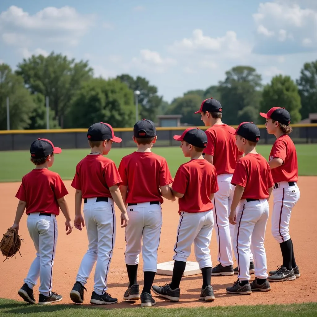 Youth Baseball Team in USA