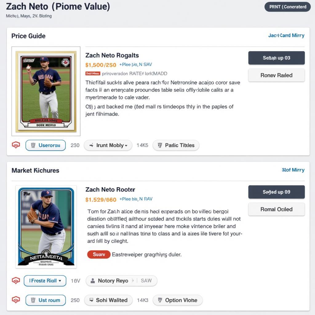 Zach Neto Rookie Card Price Guide