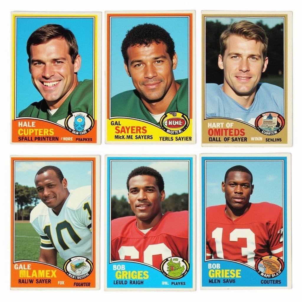 1967 Topps Football Rookie Cards Featuring Hall of Famers