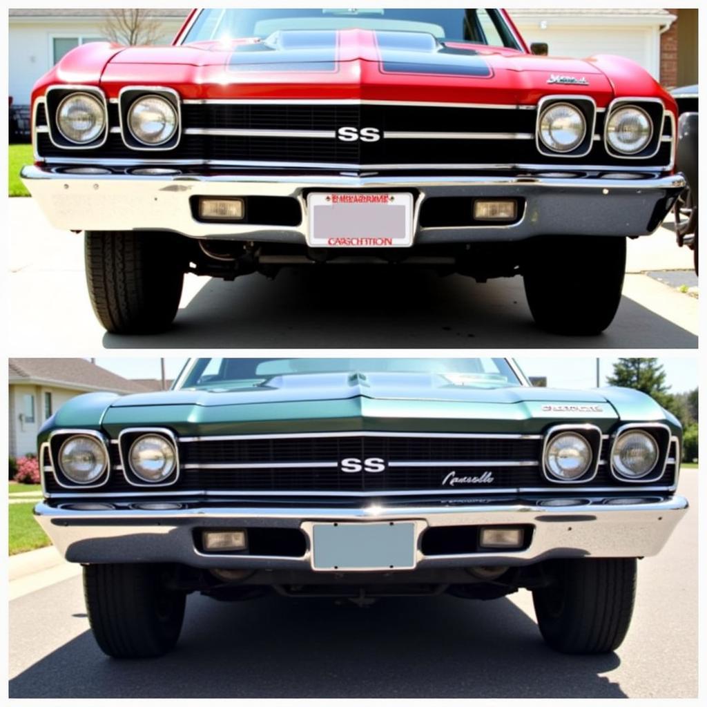 Comparing the 1969 Chevelle Malibu and SS Front Ends