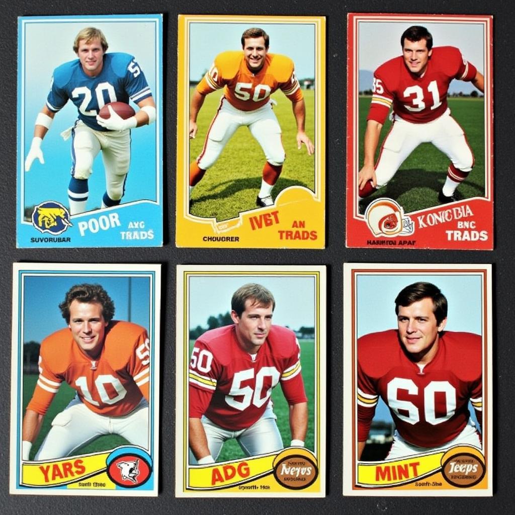 Grading and Condition Assessment of 1974 Topps Football Cards