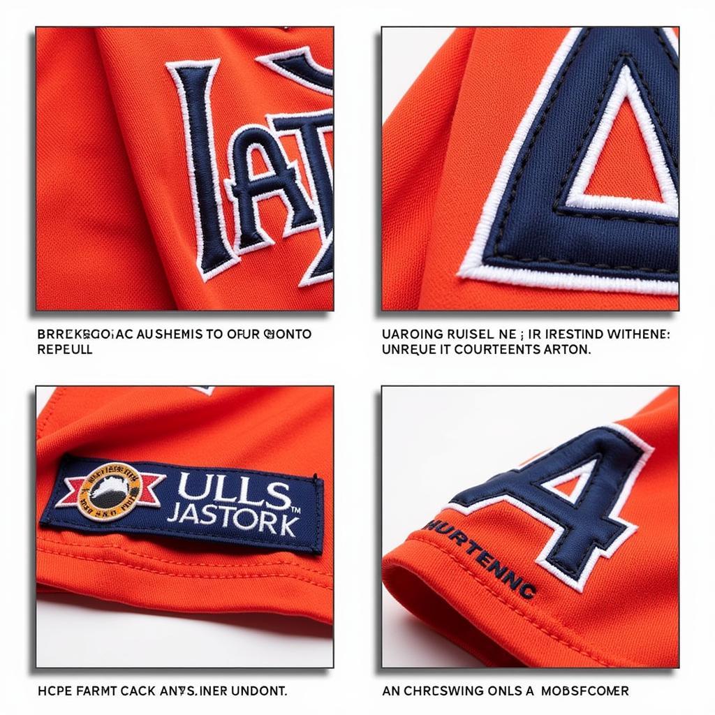 Close-Up Details of a 1990 Astros Jersey 