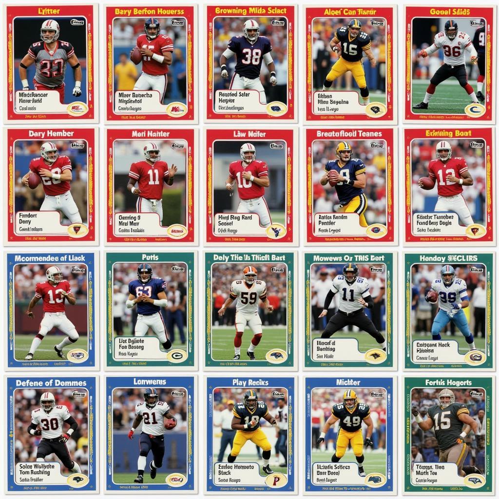 Key Players Featured on 1991 Wild Card Football Cards