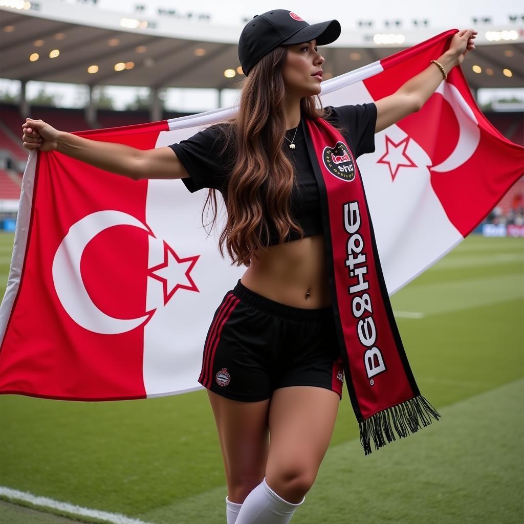 Accessorizing a 2 Piece Set for a Besiktas Game