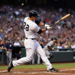 Mark Teixeira hitting a home run in 2009